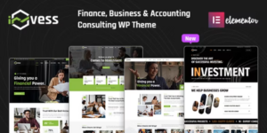 Invess Accounting Finance Consulting WordPress Theme 2.8破解版主题