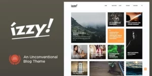 Izzy An Unconventional Blog Theme 1.4破解版主题