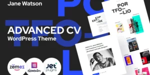 Jane Watson Advanced And Reliable CV WordPress Theme 1.0.0破解版主题