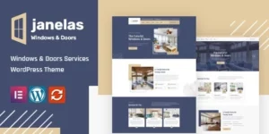 Janelas – Windows Doors Services WordPress Theme 1.0.7破解版主题