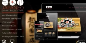 Japaneo – WordPress Japanese Restaurant Theme 1.08破解版主题