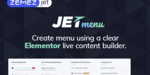 JetMenu Mega Menu for Elementor Page Builder WordPress Plugin 2.4.4破解版插件