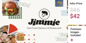 Jimmie Fast Food Delivery and Restaurant Theme 1.0破解版主题