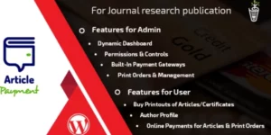 Journal Payment WordPress Addon Plugin 2.0.2破解版插件