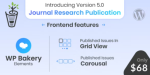 Journal Research Publication WordPress Plugin 5.0.1破解版插件