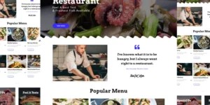 Julia Seafood and Restaurant One Page WordPress Theme 1.0.0破解版主题