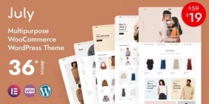 July – eCommerce WordPress Theme 1.1.0破解版主题