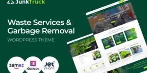 JunkTruck Waste Services Garbage Removal WordPress Theme 2.0.1破解版主题