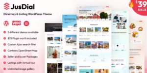 JusDial- Directory and Listing WordPress Theme 1.0.1破解版主题