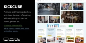 KICKCUBE Membership User Content Sharing Theme 3.2破解版主题
