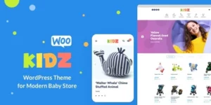 KIDZ Baby Shop Kids Store WordPress WooCommerce Theme 5.17破解版主题
