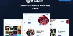 Kadom Creative Responsive WordPress Theme 1.0.0破解版主题
