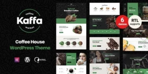 Kaffa Cafe Coffee Shop WordPress Theme + RTL 1.1.1破解版主题