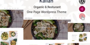 Kalian Organic Restaurant WordPress Theme 1.0.0破解版主题