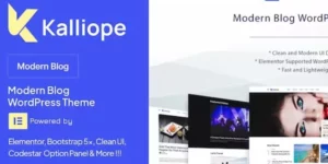Kalliope – Modern Blog WordPress Theme 1.5破解版主题
