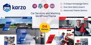 Karzo Car Service Washing WordPress Theme 1.6破解版主题