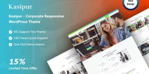 Kasipur Corporate Responsive WordPress Theme 1.0.0破解版主题