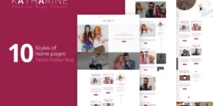 Katharine Modern Fashion Blog WordPress Theme 1.5破解版主题