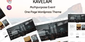 Kavelam Multipurpose Event Management One Page WordPress Theme 1.0.0破解版主题