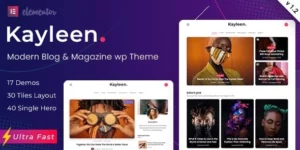 Kayleen | Blog Magazine WordPress Theme 2.6破解版主题