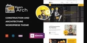 Keenarch Building Construction WordPress Theme 1.0.0破解版主题