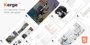 Kerge Resume WordPress Theme 3.1.5破解版主题