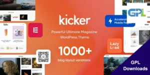Kicker  Multipurpose Blog Magazine WordPress Theme 1.5.0破解版主题
