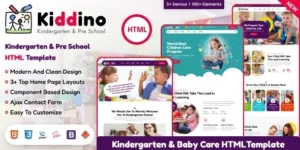 Kiddino Kids Kindergarten WordPress Theme 1.0.0破解版主题
