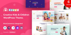 Kidzo Kids Children WordPress Theme 1.1.1破解版主题