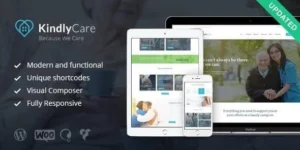 KindlyCare Senior Care Medical WordPress Theme 1.6.1破解版主题