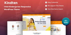 Kindten Child Kindergarten Responsive WordPress Theme 1.0.1破解版主题
