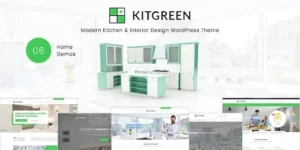 KitGreen Interior and Kitchen Design WordPress Theme 3.0.2破解版主题