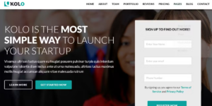 Kolo Startup Landing Page WordPress Theme 1.9破解版主题