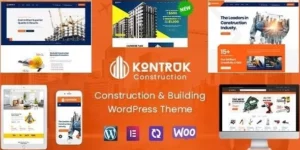 KonTruk Construction Building Elementor WordPress Theme 1.0.2破解版主题