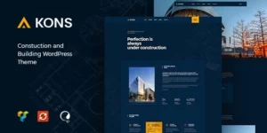 Kons Construction and Building WordPress Theme 1.0.7破解版主题