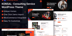 Konsal Corporate Business Consulting WordPress 1.0.0破解版主题