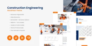 Konstruksy Construction Engineering WordPress Theme 1.0.6破解版主题
