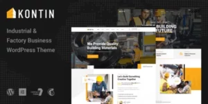 Kontin Industrial Factory WordPress Theme 1.0.1破解版主题