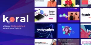 Koral Vibrant Distinguished WordPress Theme 1.9破解版主题