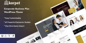 Korpret Corporate Business Plan WordPress Theme 1.0.0破解版主题