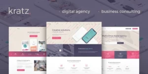 Kratz | Digital Agency Marketing and SEO WordPress Theme 1.0破解版主题