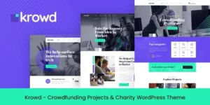 Krowd Crowdfunding Charity WordPress Theme 1.3.1破解版主题