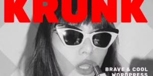Krunk Brave Cool WordPress Blog Theme 5.0.4破解版主题