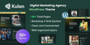 Kulan Digital Marketing Agency WordPress Theme 1.0破解版主题