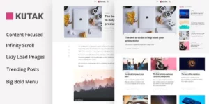 Kutak Minimal Blog WordPress Theme 2.2破解版主题