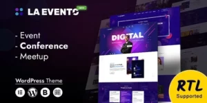 La Evento An Organized Event WordPress Theme 1.2.0破解版主题