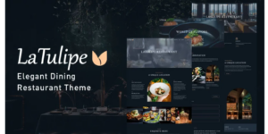 LaTulipe Tasty Dining Restaurant WordPress Theme 1.0.2破解版主题