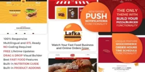 Lafka WooCommerce Theme for Burger Pizza Food Delivery 4.5.3破解版主题
