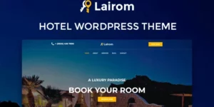 Lairom Hotel Multipurpose Modern WordPress Elementor Theme WordPress Theme 1.0.0破解版主题