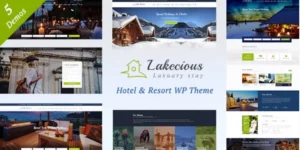 Lakecious : Resort and Hotel WordPress Theme 3.0破解版主题